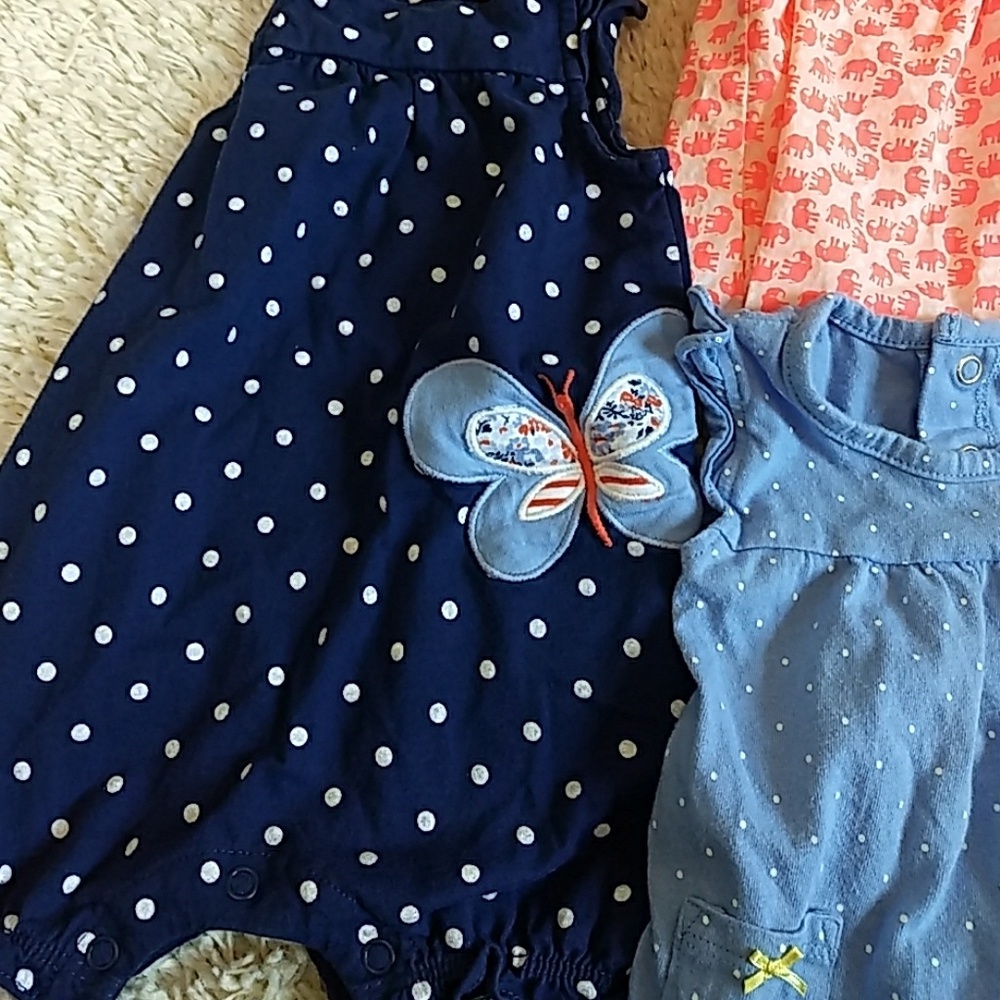 EUC Bundle Carter's Rompers 3 Month - Picture 4 of 4